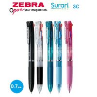 [ส่งจากญี่ปุ่น] ปากกาลูกลื่นลายม้าลาย Surari 3 C หมึก 3 สี 0.7 มม.5 สี t