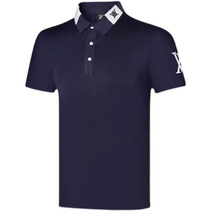 callaway1-castelbajac-odyssey-mizuno-pearly-gates-scotty-cameron1-malbon-๑-new-black-and-white-golf-mens-outdoor-sports-casual-breathable-quick-drying-perspiration-short-sleeved-t-shirt-polo-shirt-top