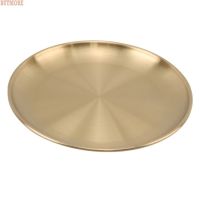 Dinner Plates European Style Gold Dessert Plate Kitchen Serving Dishes Salad Round Plate Cake Tray Western Steak Round Tray