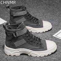 Mens High-top Trendy Outdoor Boots Casual Sports Shoes Thick-soled Outdoor Comfortable Trendy All-match Breathable Fashion