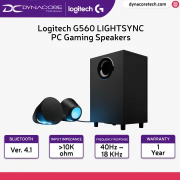 Logitech G560 LIGHTSYNC Gaming Speakers with Game Driven RGB Lighting Black  240W