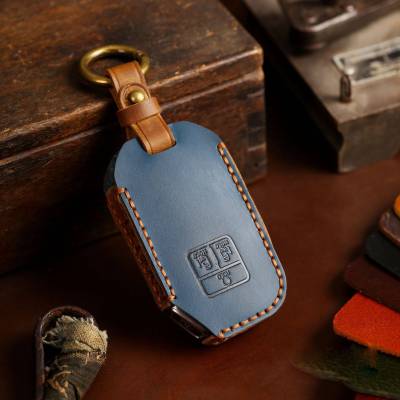 7 Button Leather Car Key Cover Case Remote Keyring Shell For Kia Carnival 2022 KA4 EX SX LX Fiesta Fob Holder Protector Keychain