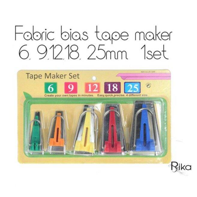 Fabric bias tape maker size 6 25 mm 5pc 1set Lazada