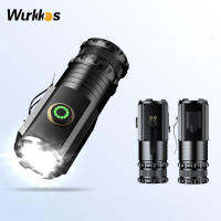 Wurkkos ไฟฉาย YF019ใหม่แบบพกพาขนาดเล็กกันตก1000LM มัลติฟังก์ชันหน้าจอไฟฟ้าชาร์จ18350Type-c
