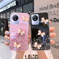 เคส สำหรับ VIVO Y02สติกเกอร์ติดผนังตกแต่งห้องแวววาวดีไซน์เลื่อมปลอกอ่อนเคสโทรศัพท์ VIVO Y02