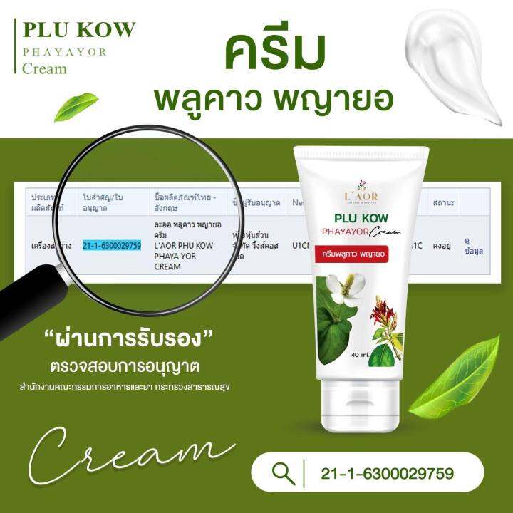 ครีมพลูคาว-พญายอ-พยายอ-plu-kow-phayayor-cream-สมุนไพรแท้-กลาก-เกลื้อน-สะเก็ดเงิน-ซื้อ1แถม-1