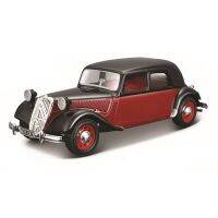 Bburago 1:24 1938 Citroen 15 CV โลหะผสมรถแข่งของเล่นโลหะผสมรถหรูรถขึ้นรูปของขวัญคอลเลกชันโมเดลของเล่น