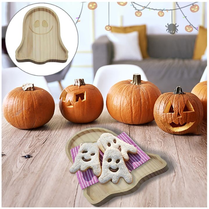 halloween-pumpkin-tray-wooden-ghost-tray-food-fruit-snack-storage-plate-home-accessories-halloween-party-table-desk-decoration