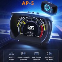 HUD Head Up Display Three Systems OBD2 GPS Gradiometer Smart Gauge Car Digital Speedometer