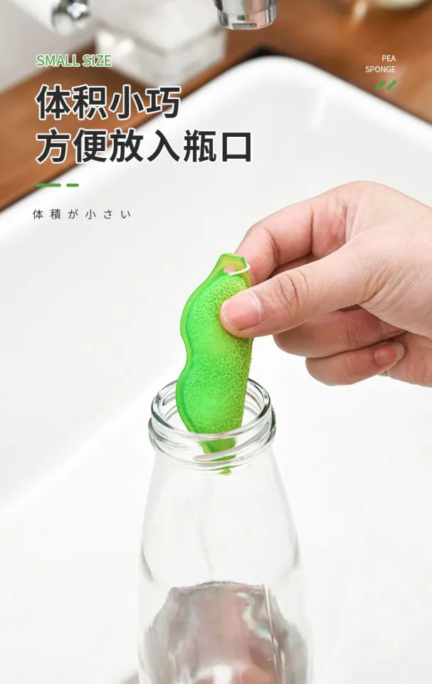 Pea Cleaning Sponge Magic Beans Bottle Cleaner Mini Cleaning - Temu