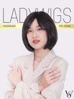 LADYWIGS วิกผมแท้ ทรงบ๊อบสั้น หน้าม้าปัด SK044