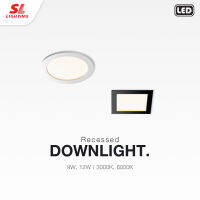 SL LIGHTING โคมไฟดาวน์ไลท์ LED PANEL สำเร็จรูป ทรงกลม / ทรงสี่เหลี่ยม มาพร้อมไดร์เวอร์ พร้อมติดตั้ง รุ่น SL-6-711, 712, 713, 714