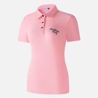 [เกาหลี] MALBON Golf Short-Shirt T T-Shirt Women S Autumn And Winter Shirt Sports Polo Clothing Quick-Shirt Jersey #2301