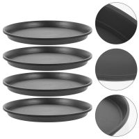 Chaoshihui 4pcs Round Plant Saucer Tray Plastic Flower Pot Saucer Garden Plant Pot Pot Flower