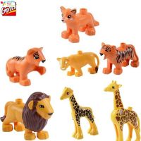 LT【ready Stock】Duplo Animals Farm Lion Tiger Diy Building Creative Blocks ของเล่นเด็กสัตว์ป่าน่ารัก1【cod】