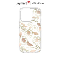 Kate Spade Protective Hardshell เคส iPhone 14 Series - Gold Floral (ของแท้) By Jaymart