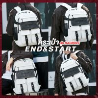 BAGB022 กระเป๋า END&amp;START กระเป๋สะพายหลัง กระเป๋าเป้ใส่คอมพิวเตอร์ ไปเรียน ผ้าPU