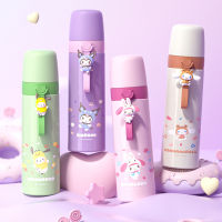 500มิลลิลิตร Sanrio Cinnamoroll ฉนวนดื่มฟางถ้วย Kuromi Melody 316ถ้วยสแตนเลสเด็กขวดน้ำแบบพกพาเด็กของขวัญ