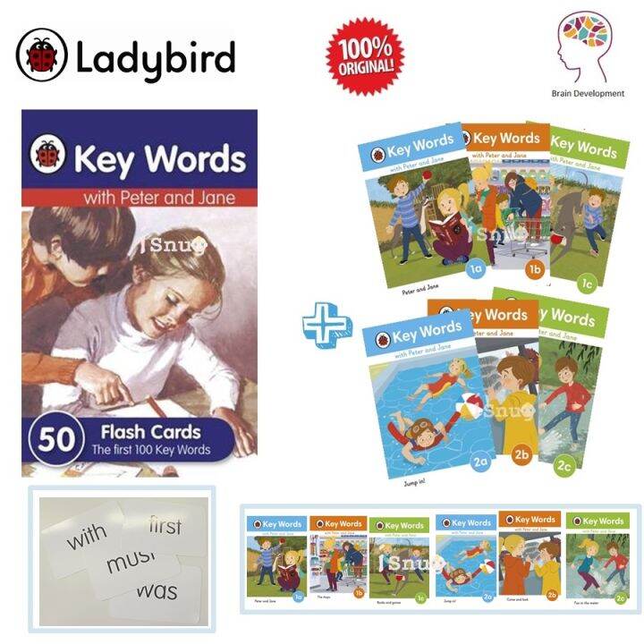 Ladybird Keywords With Peter And Jane Book Box Set With Flash Cards Toys Education Lazada