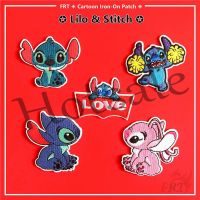 【hot sale】 ◄✚ B15 ☸ Lilo Stitch：Love Together - D i s n e y Cartoon ☸ 1Pc DIY Sew on Iron on Badges Patches