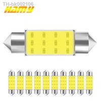 ✕ 10 PCS C10W C5W LED COB Bulb Festoon 31/36mm 39mm 41mm Car Interior Dome Reading Light Trunk License Plate Lamp 12V White 7000K