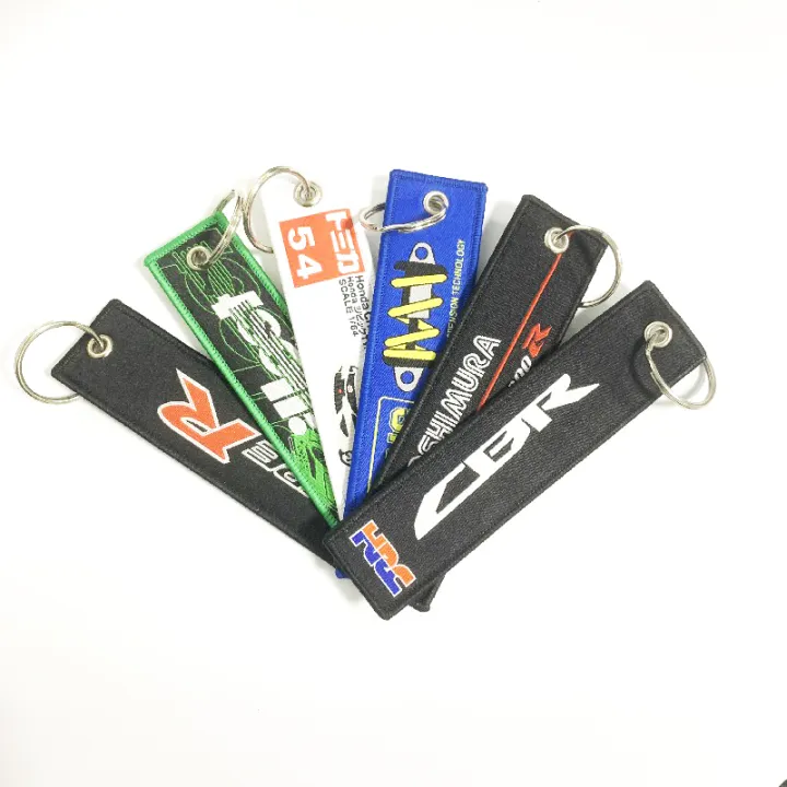 Car Keychain Textile Key Ring Buckle Lanyard Tags For Honda Civic