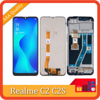 6.1 "ต้นฉบับสำหรับ Realme C2 C2S จอสำรองสัมผัสหน้าจอ LCD ประกอบ Digitizer RMX1941 RMX1945 LCD