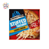 Chicago Town Takeaway Stuffed Crust Cheese Large Pizza 630g ชิคาโก ทาวน์ เทคอะเวย์ สตัฟ ครัส ชีส พิซซ่าถาดใหญ่ 630 กรัม