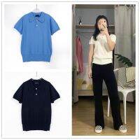 [Original]Ralphˉlaurenˉ 2990100 long-staple cotton womens knitted business polo short-sleeved lapel rl25