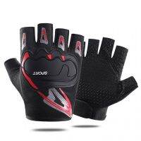 hotx【DT】 Breathable Cycling Gloves MTB Road Half Non-slip Men Outdoor