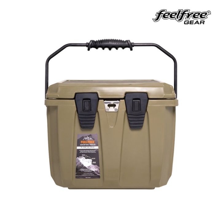 พร้อมส่ง-feelfree-cooler-25l-45l-ถังน้ำแข็งเกรดพรีเมี่ยม-เก็บความเย็นได้-3-5-วัน-กระติกน้ำแขธง