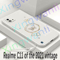 สำหรับ สำหรับเคสโทรศัพท์ Realme C11 2021 รูปแบบผีเสื้อโทรศัพท์กรณี