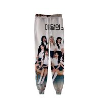 KPOP-pantalones de chándal con estampado 3D para hombre y mujer, ropa de calle ajustada, estilo Harajuku, informal