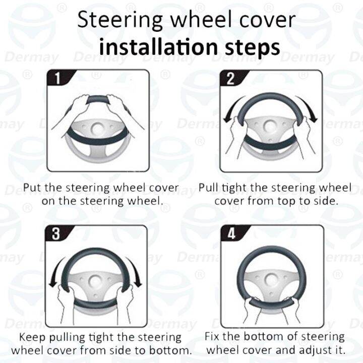 สำหรับ-toyota-aygo-2005-2014-ab10-ab20ฝาพวงมาลัยรถยนต์-ab30หนังป้องกันการลื่น100-อุปกรณ์ตกแต่งรถยนต์