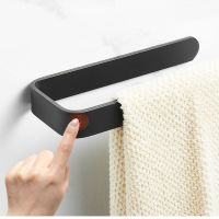 Black White Wall Mounted Bathroom Toilet Tissue Roll Paper Holder Towel Bar Rack Kitchen Accessories Ware Toiletries Shelves