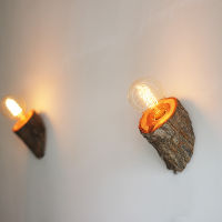 Natural wood wall lamp led bathroom wall light vintage decorative wall lighting decorative wall sconce wood decoration lighting