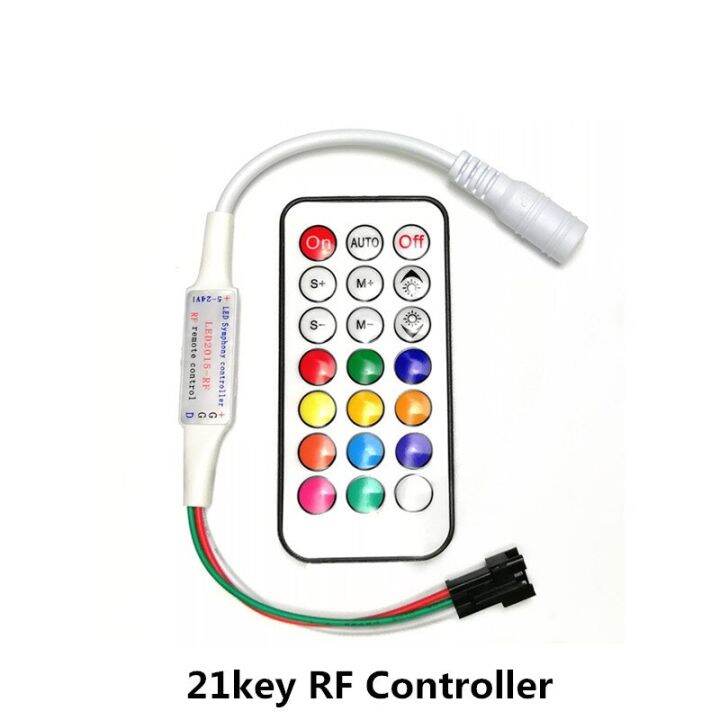 worth-buy-กุญแจ-rf-led-พิกเซลตัวควบคุม-17คีย์-21คีย์-ir-ตัวควบคุมเครื่องควบคุมไฟ-led-พิกเซลรีโมทหรี่-dc5-24v-สำหรับแถบไฟ-led-พิกเซล