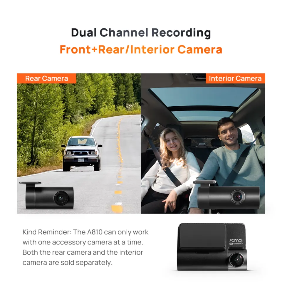 70mai A810 4K HDR Dual-Vision DashCam NEXDIGITRON®, 58% OFF