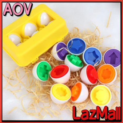 AOV 6ชิ้นจับคู่ไข่ต้นกำเนิดการศึกษาไก่คู่ไข่รูปร่างและสีจับคู่ของเล่นสำหรับเด็กอายุ18เดือน +