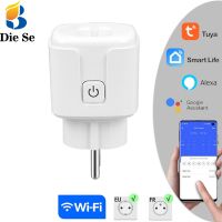 ✤℡ Tuya Smart Life Wifi Socket Switch AC 110V 220V Wifi Plug with Timer Power Monitor Outlet Control Work with Alexa Google Home