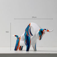 Home Decor Creative Cattle Statue Nordic Modern Figurine Living Room Office TV Cabinet Decorative Home Decoration Accessories