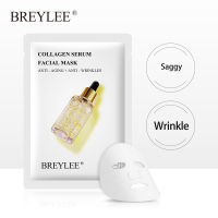BREYLEE 24Kมาส์กคอลลาเจนทองคำ ต่อต้านวัยให้ความชุ่มชื้นAnti-Saggyแผ่นมาส์กสกินแคร์ 25ml 24K Gold Collagen Facial Mask Anti-Aging Moisturizing Skincare