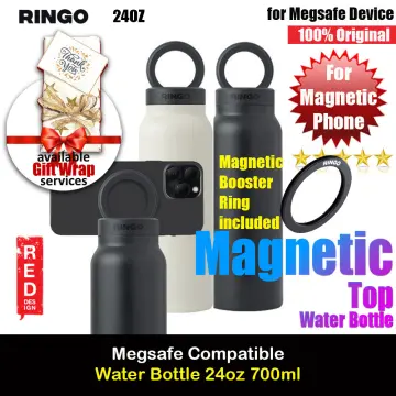 Ringo Water Bottle + Free Magnetic Booster Ring Black / Regular (24oz)