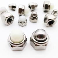 M4 M5 M6 M8 M10 M12 304 Stainless Steel Hex Nylon Insert Lock Nut Self-locking Nylock Locknut with Acorn Cap Cover Dome DIN986 Nails Screws Fasteners