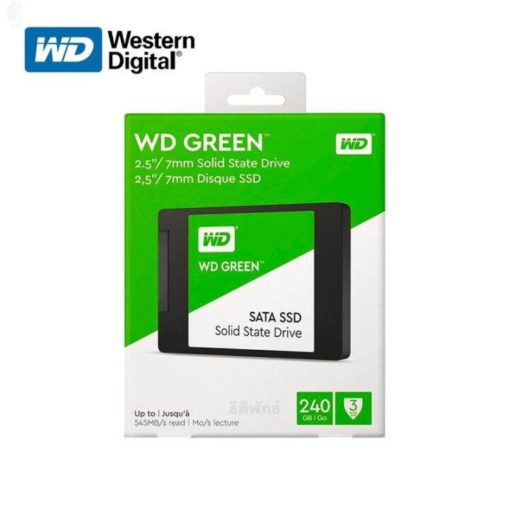 ลด-50-พร้อมส่ง-ssd-wd-ขนาดความจุ-3-ขนาด-120gb-240gb-480gb-เอสเอสดี-green-sata-iii-2-5-ขายดี