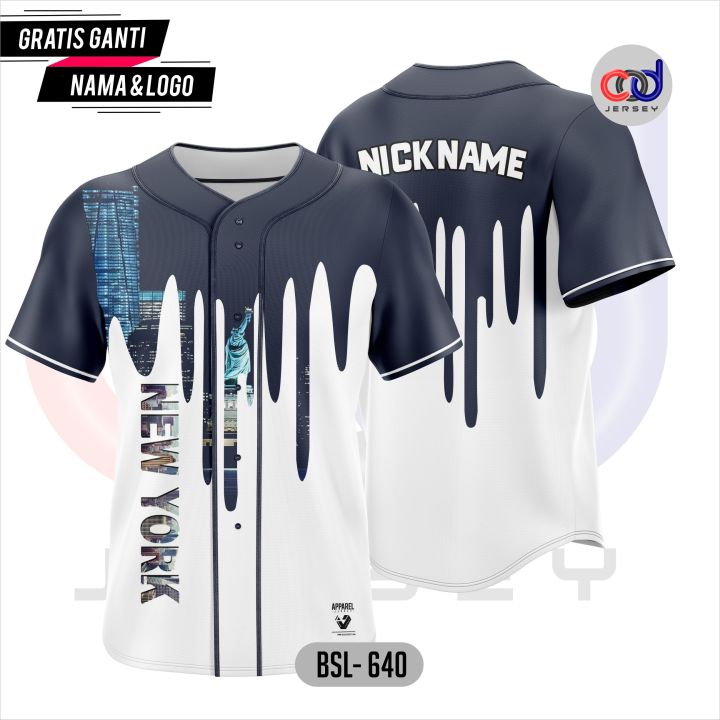 Jersey Baseballbaju Baseballkaos Baseball Anakdewasa Pria Wanita