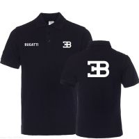 （all in stock）  2023 NEW -S-M-L-4XL Summer Men Cotton Short Sleeve Bugatti Polo Shirt Clothes Jerseys Solid Colour Polos Shirt Big Size 3Xl Tops(FREE NAME LOGO CUSTOM)