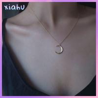 XIAHU ของขวัญ วันวาเลนไทน์ เครื่องประดับครอบครัว สร้อยคอกลับ สร้อยคอกระดูกไหปลาร้า สร้อยคอคู่ สร้อยคอดวงจันทร์