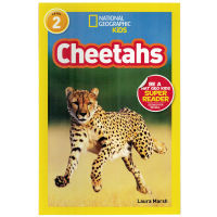 Original English Picture Book National Geographic Kids Level 2: cheetahs national geographic classification reading childrens Popular Science Encyclopedia English childrens book