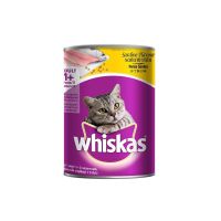 [24 PCS] Whiskas Can Sardine Flavor 400 G. วิสกัสกระป๋อง ปลาซาดีน400กรัม